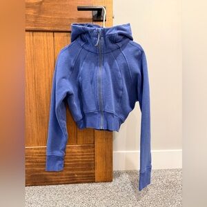 lululemon athletica Cropped Scuba Full Zip Hoodie Size 8